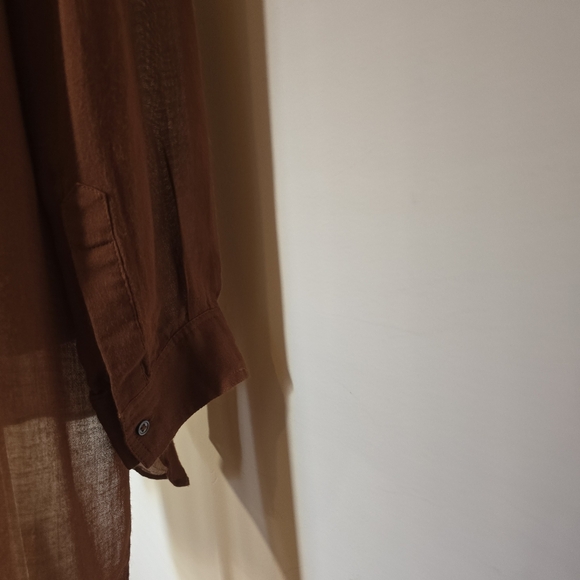 ZARA Flowy Tunic Shirt with Pocket - Picture 4 of 12